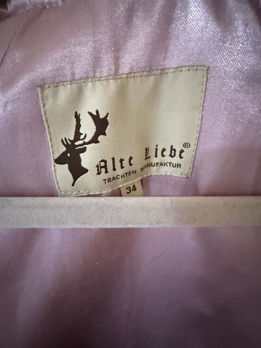 Alte Liebe Trachten Manufaktur Silver & Pink Traditional German Dirndl Dress - Picture 3 of 3